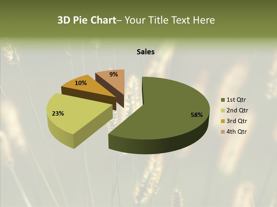Light Calendar Grass PowerPoint Template