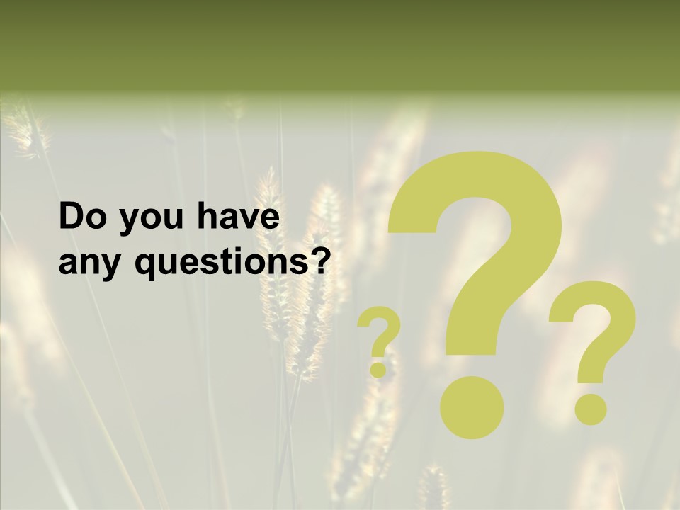 Light Calendar Grass PowerPoint Template