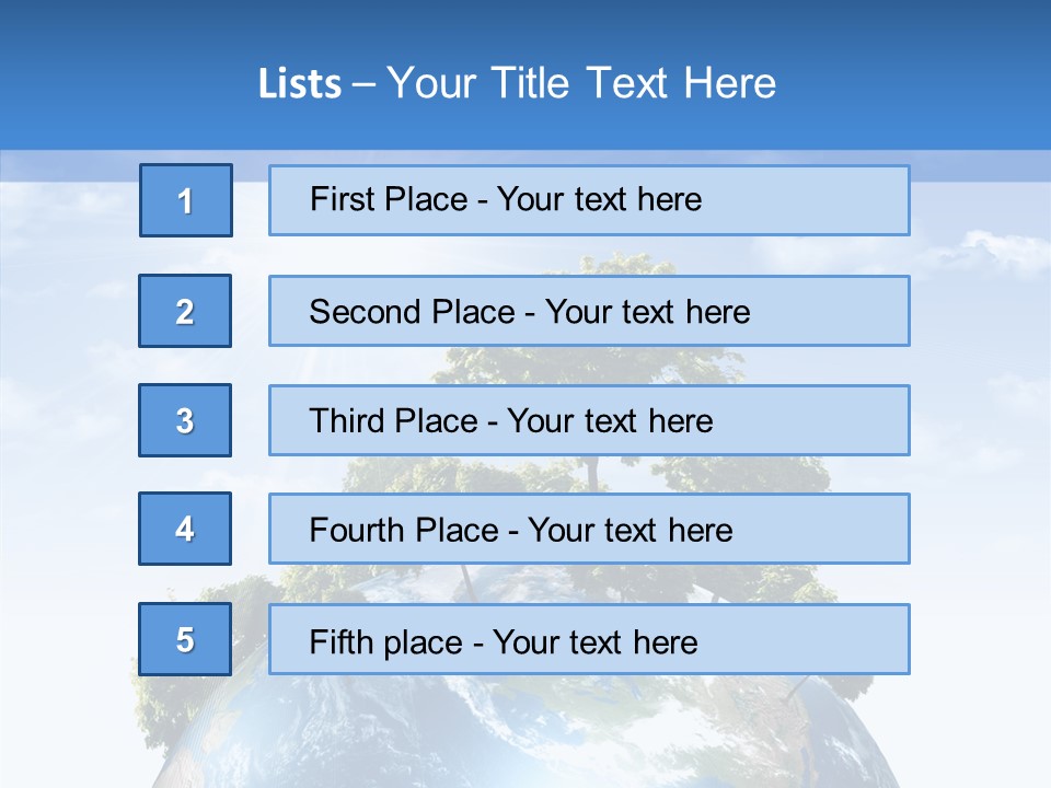 Renewal Global Save PowerPoint Template