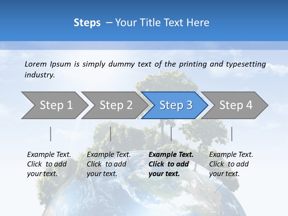 Renewal Global Save PowerPoint Template