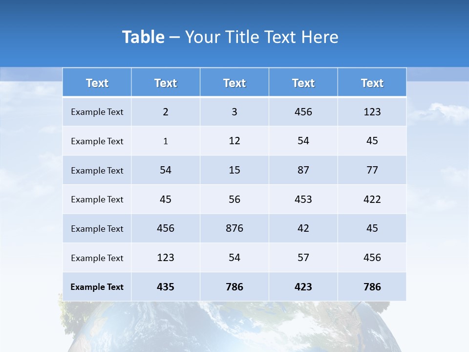 Renewal Global Save PowerPoint Template