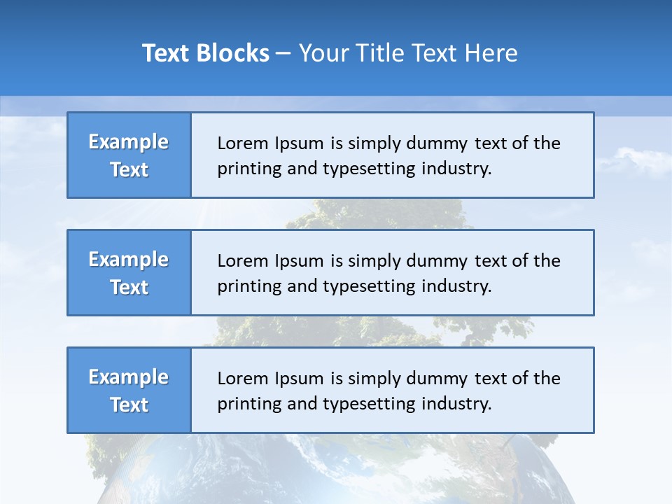 Renewal Global Save PowerPoint Template