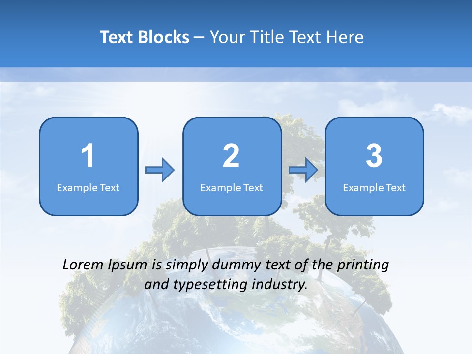 Renewal Global Save PowerPoint Template