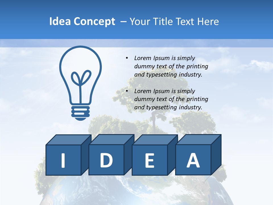 Renewal Global Save PowerPoint Template