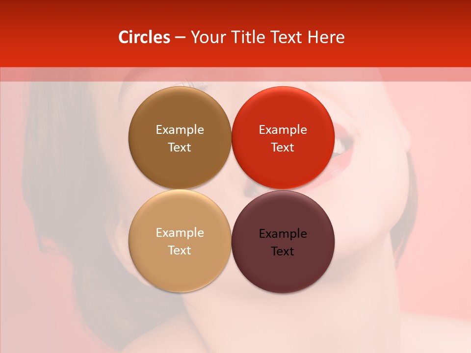 Laugh Beautiful Woman PowerPoint Template