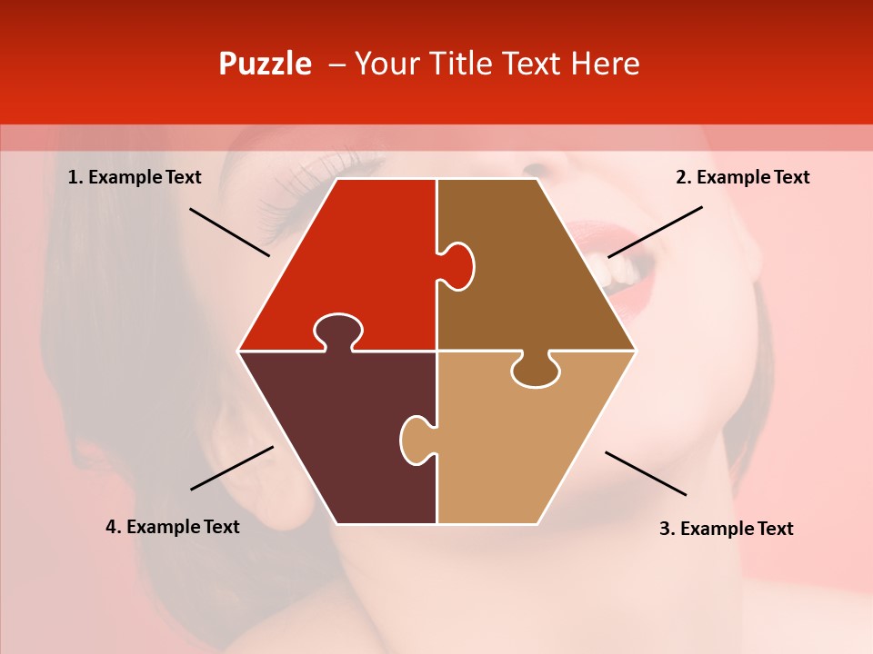 Laugh Beautiful Woman PowerPoint Template