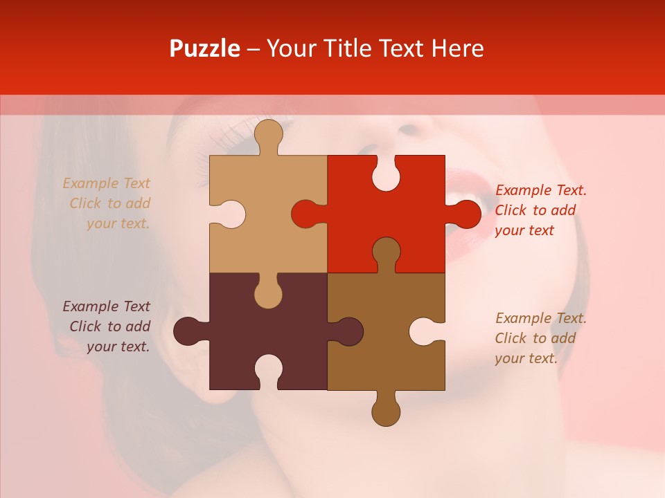 Laugh Beautiful Woman PowerPoint Template