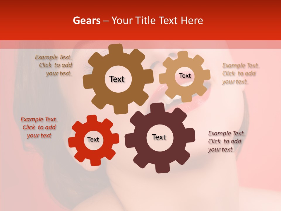 Laugh Beautiful Woman PowerPoint Template