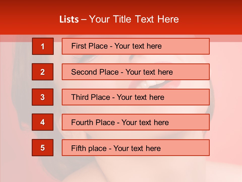 Laugh Beautiful Woman PowerPoint Template