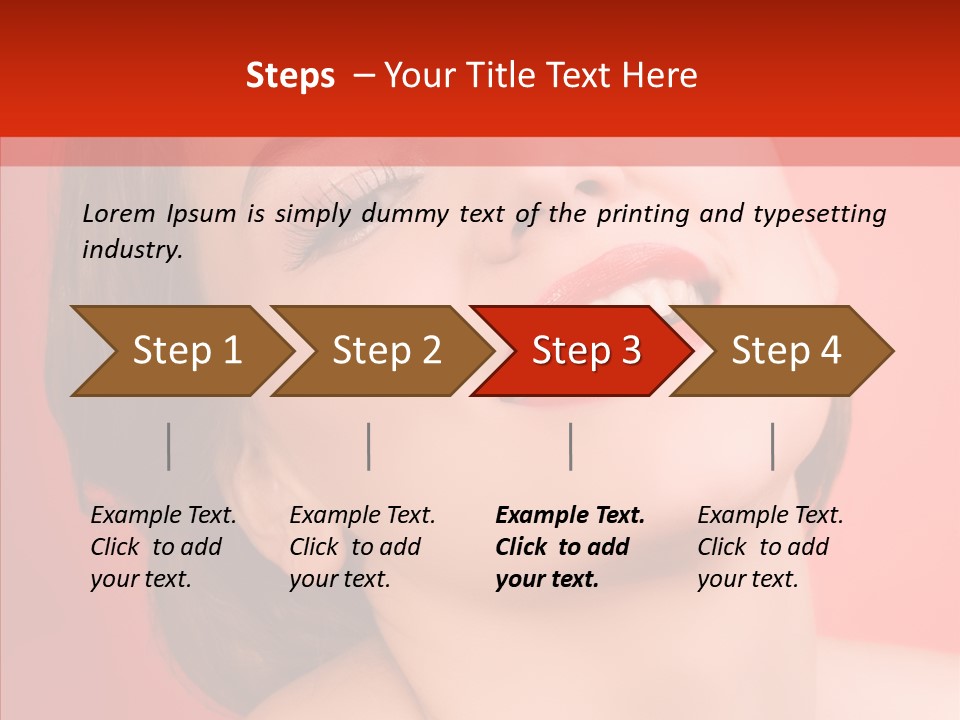 Laugh Beautiful Woman PowerPoint Template