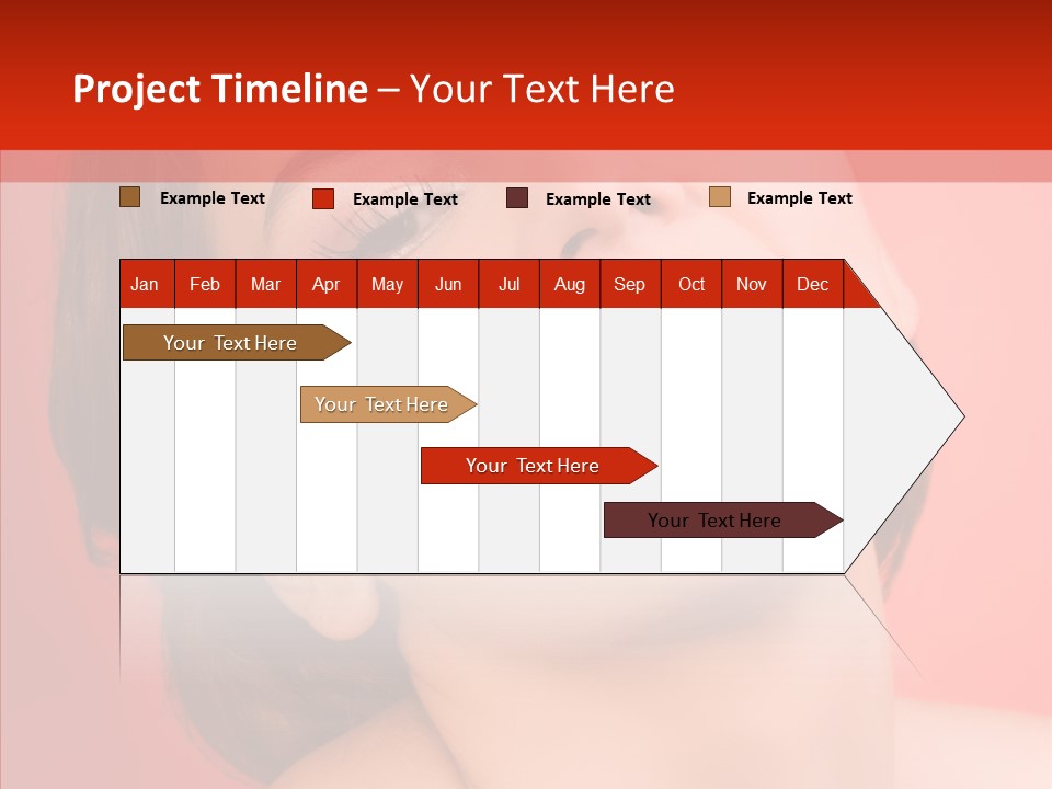 Laugh Beautiful Woman PowerPoint Template