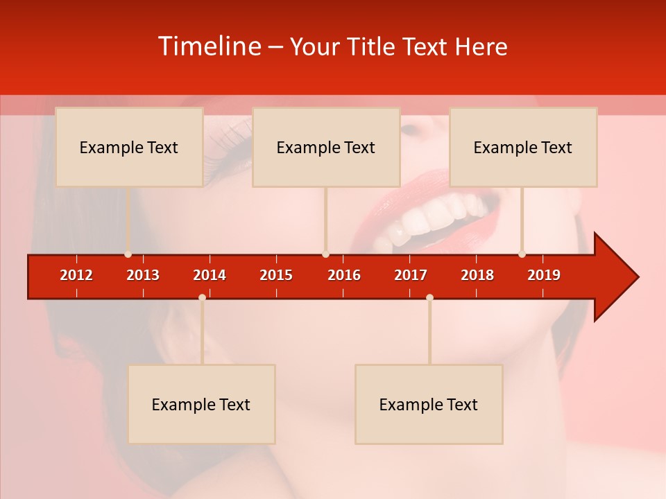 Laugh Beautiful Woman PowerPoint Template
