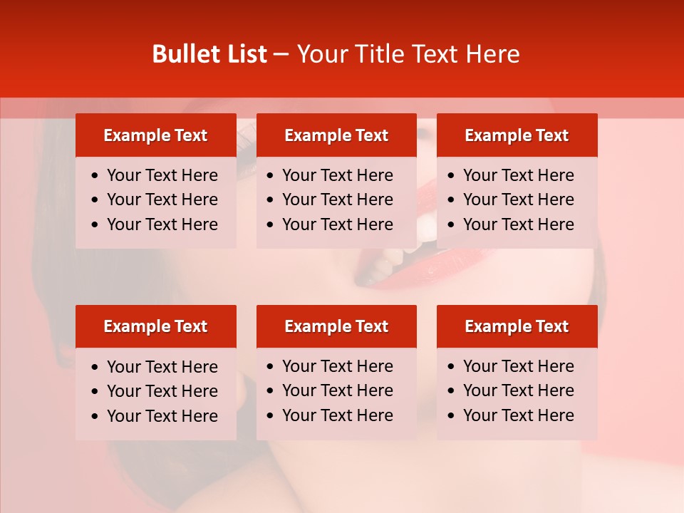 Laugh Beautiful Woman PowerPoint Template