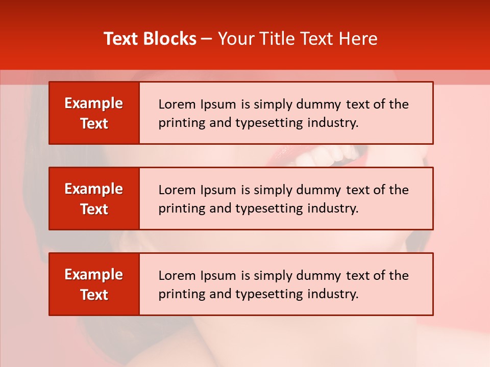 Laugh Beautiful Woman PowerPoint Template