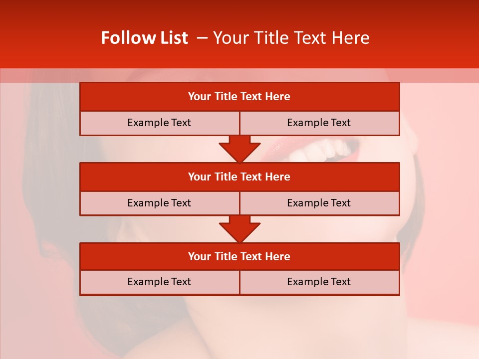 Laugh Beautiful Woman PowerPoint Template