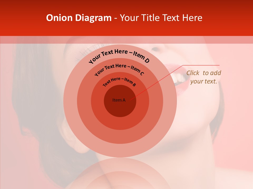 Laugh Beautiful Woman PowerPoint Template