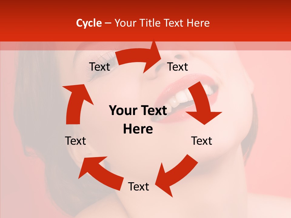 Laugh Beautiful Woman PowerPoint Template