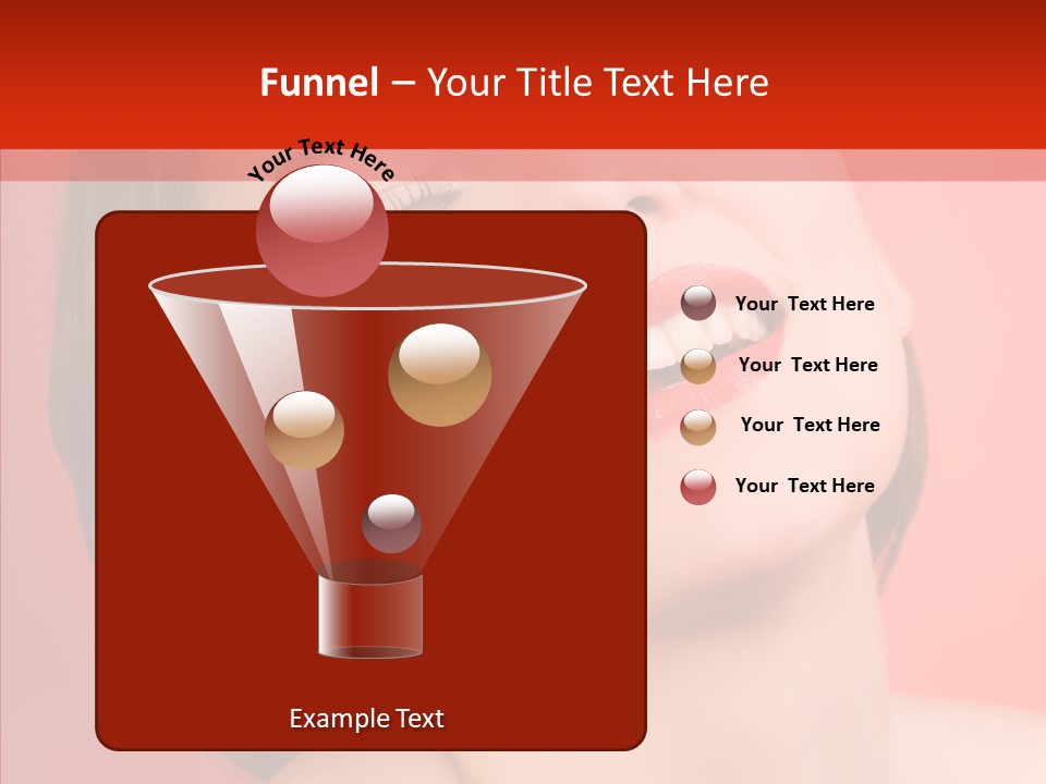 Laugh Beautiful Woman PowerPoint Template