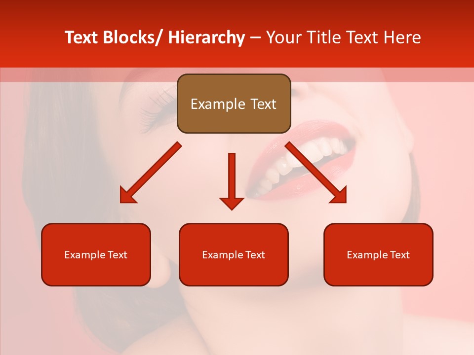 Laugh Beautiful Woman PowerPoint Template