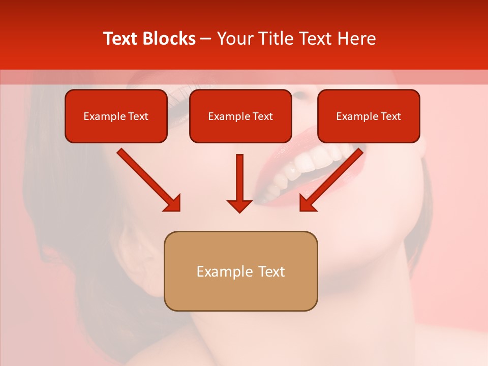 Laugh Beautiful Woman PowerPoint Template