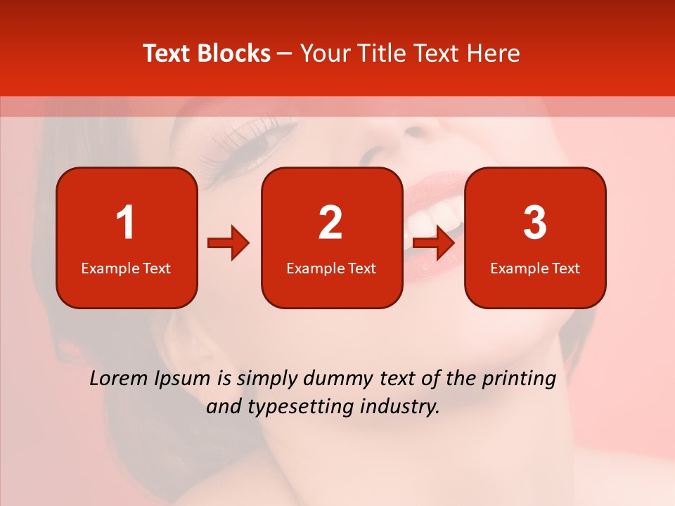 Laugh Beautiful Woman PowerPoint Template