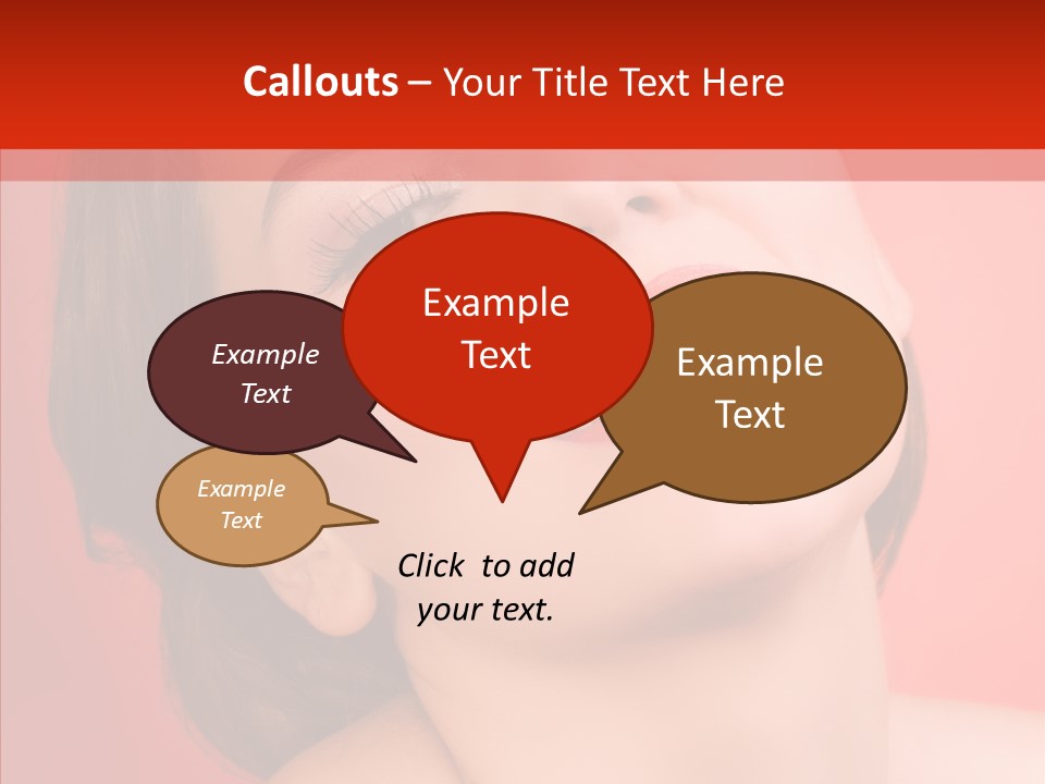 Laugh Beautiful Woman PowerPoint Template