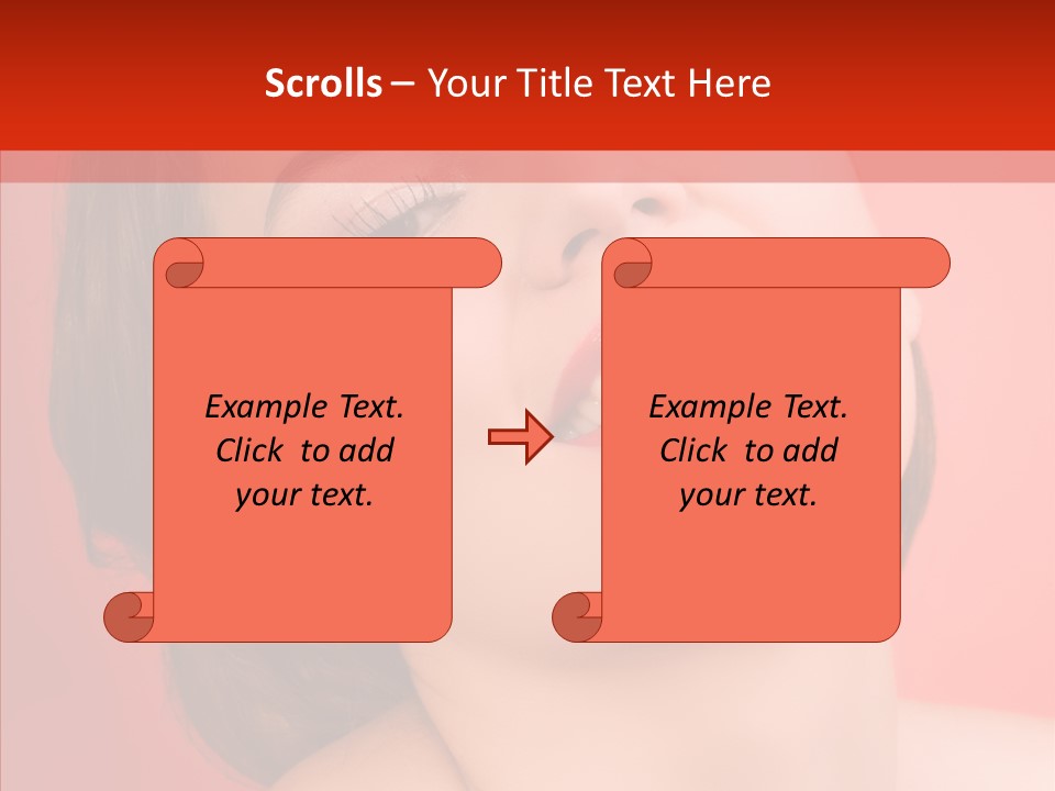 Laugh Beautiful Woman PowerPoint Template
