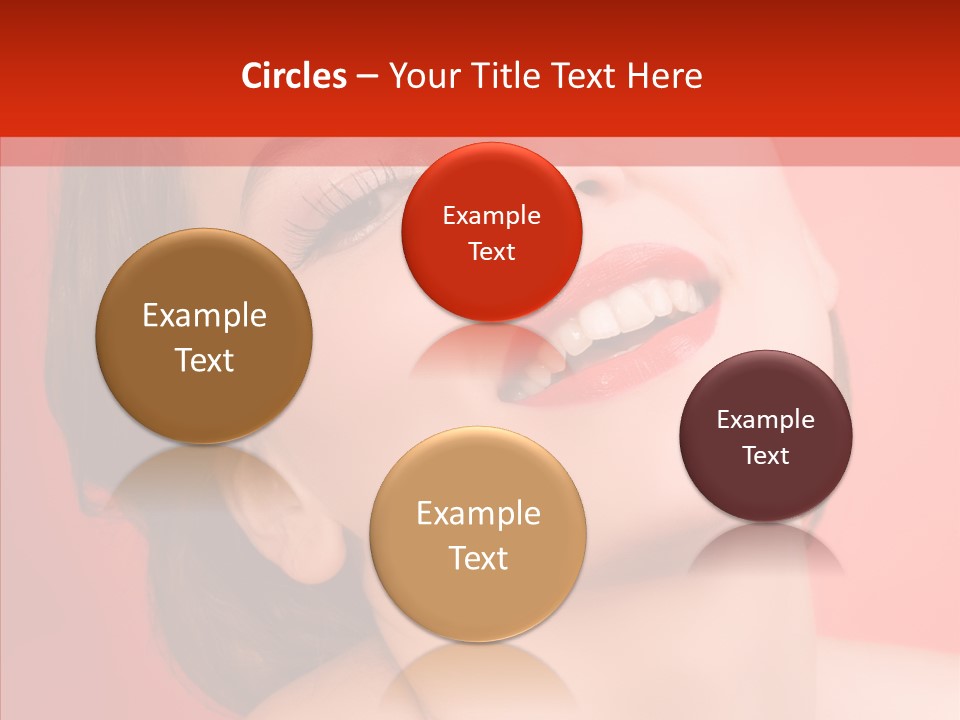 Laugh Beautiful Woman PowerPoint Template