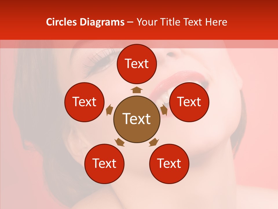 Laugh Beautiful Woman PowerPoint Template