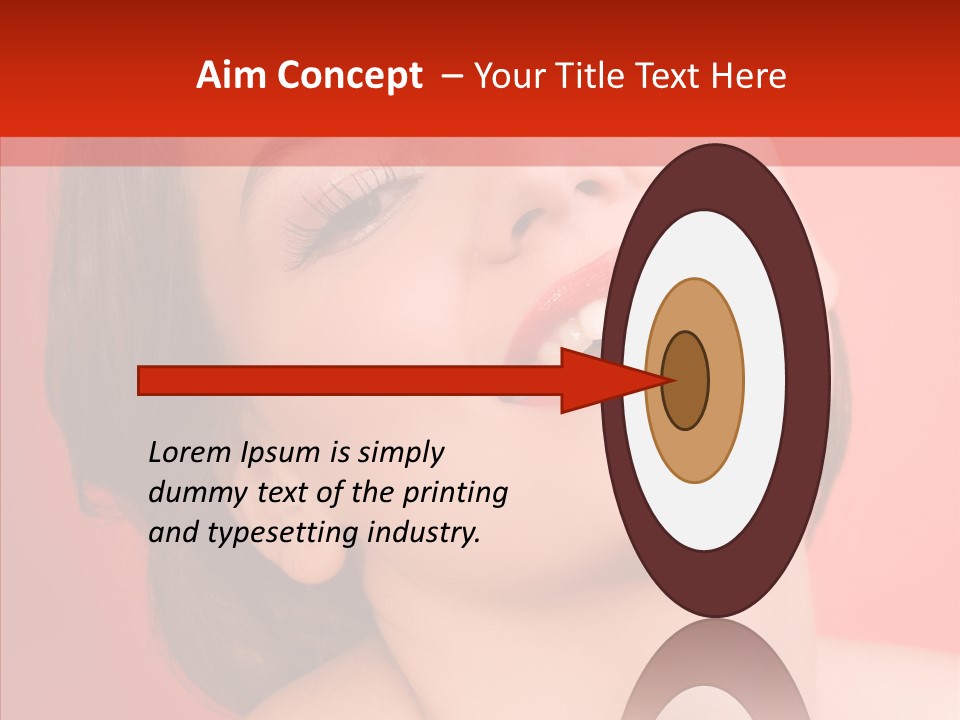 Laugh Beautiful Woman PowerPoint Template