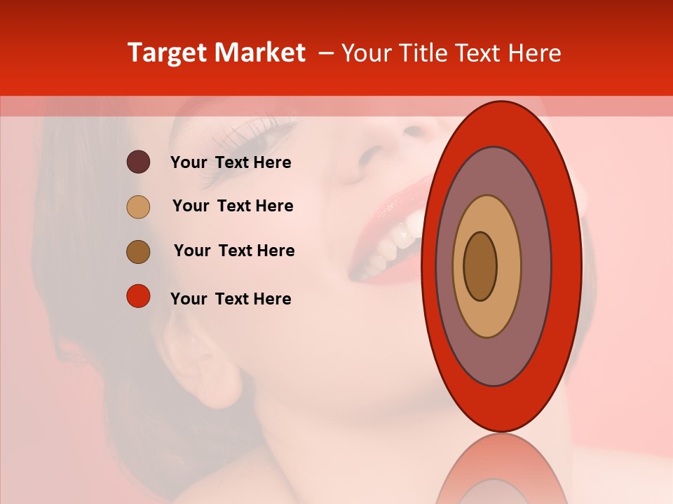 Laugh Beautiful Woman PowerPoint Template