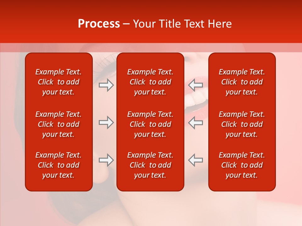 Laugh Beautiful Woman PowerPoint Template