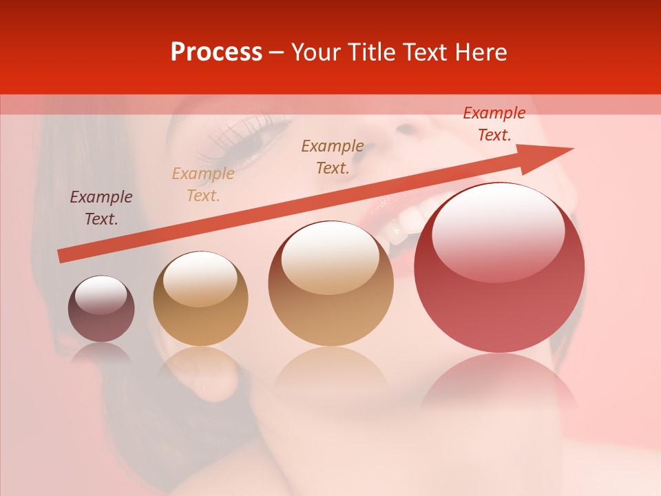 Laugh Beautiful Woman PowerPoint Template