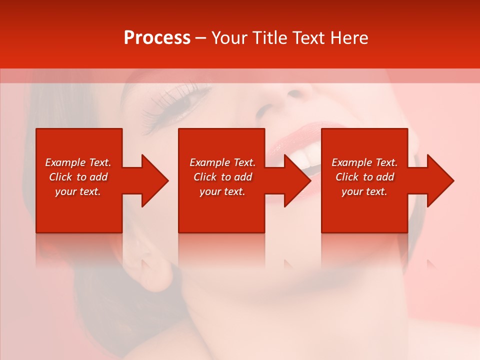 Laugh Beautiful Woman PowerPoint Template