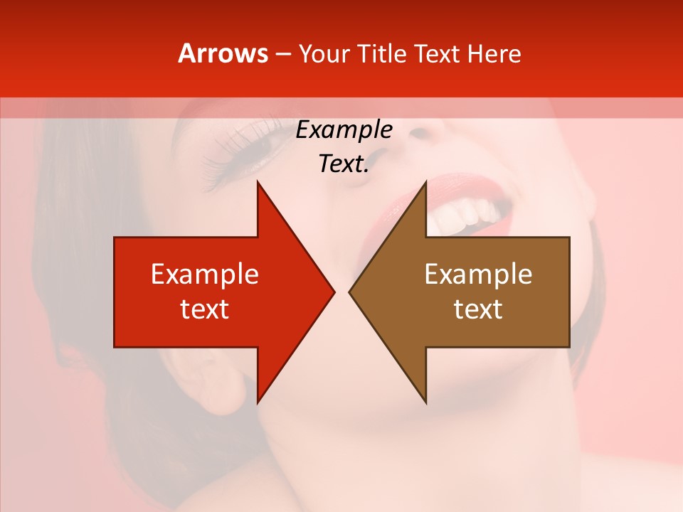 Laugh Beautiful Woman PowerPoint Template