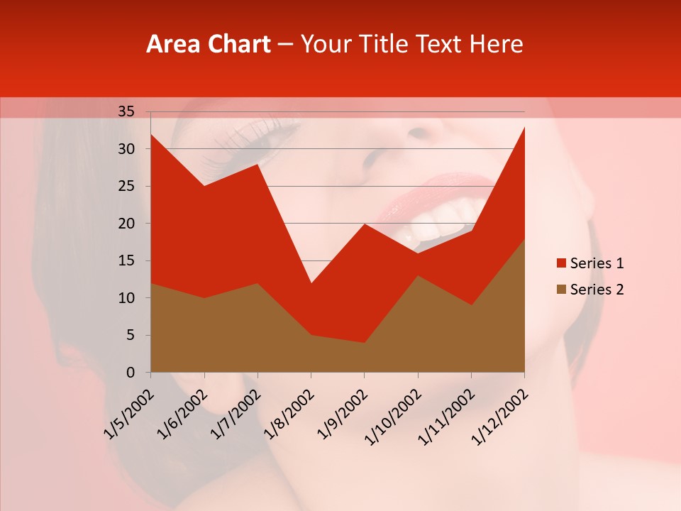 Laugh Beautiful Woman PowerPoint Template
