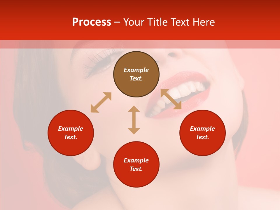 Laugh Beautiful Woman PowerPoint Template