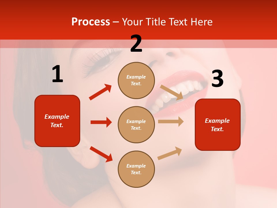 Laugh Beautiful Woman PowerPoint Template