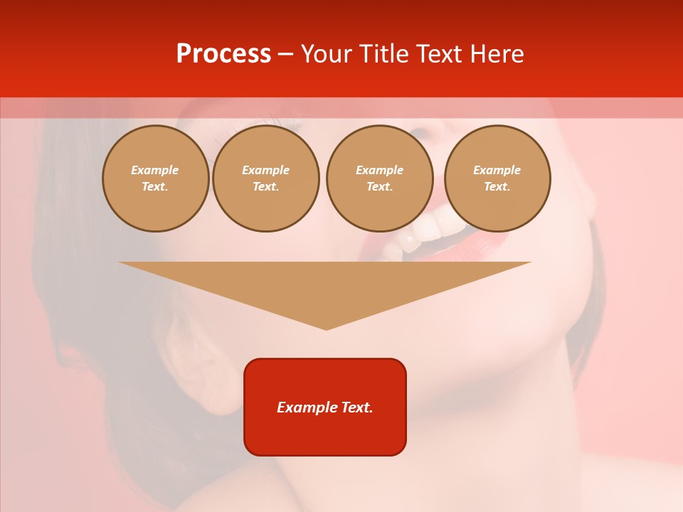 Laugh Beautiful Woman PowerPoint Template