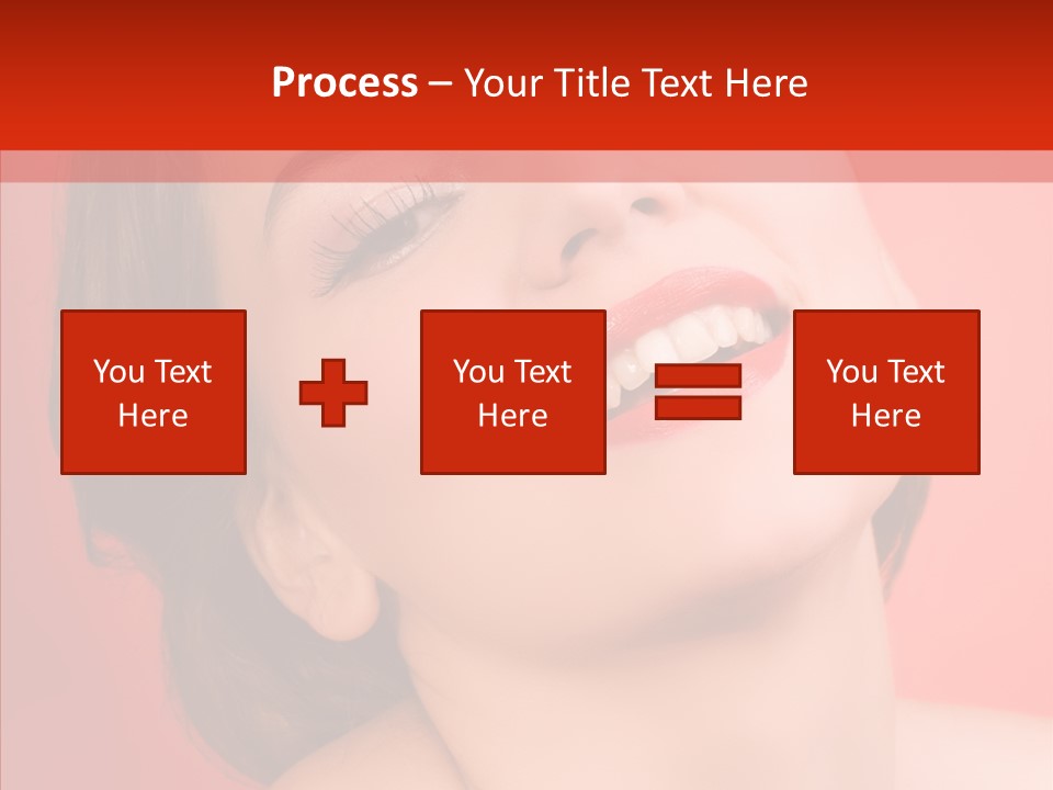 Laugh Beautiful Woman PowerPoint Template