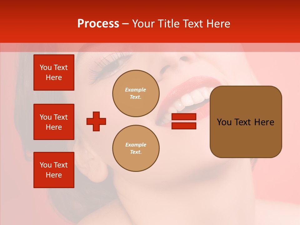 Laugh Beautiful Woman PowerPoint Template