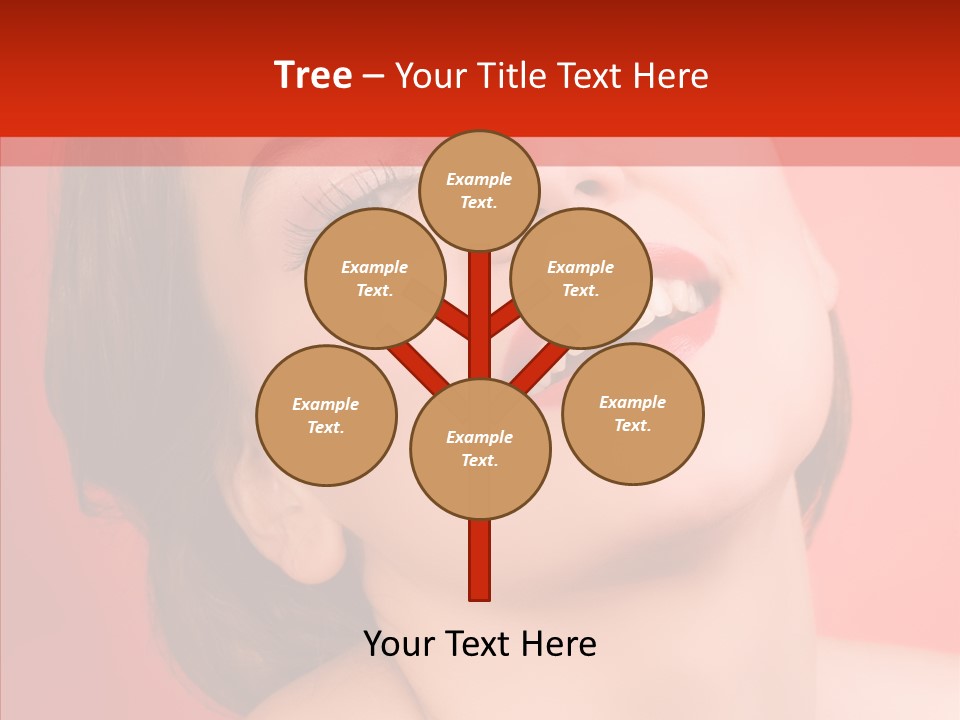 Laugh Beautiful Woman PowerPoint Template