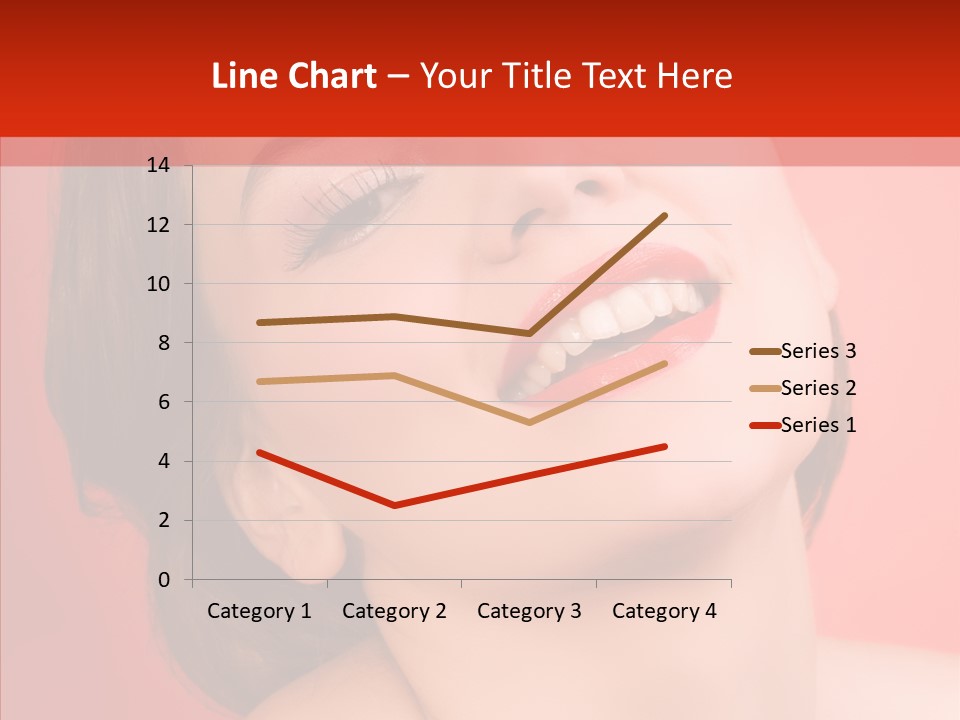 Laugh Beautiful Woman PowerPoint Template