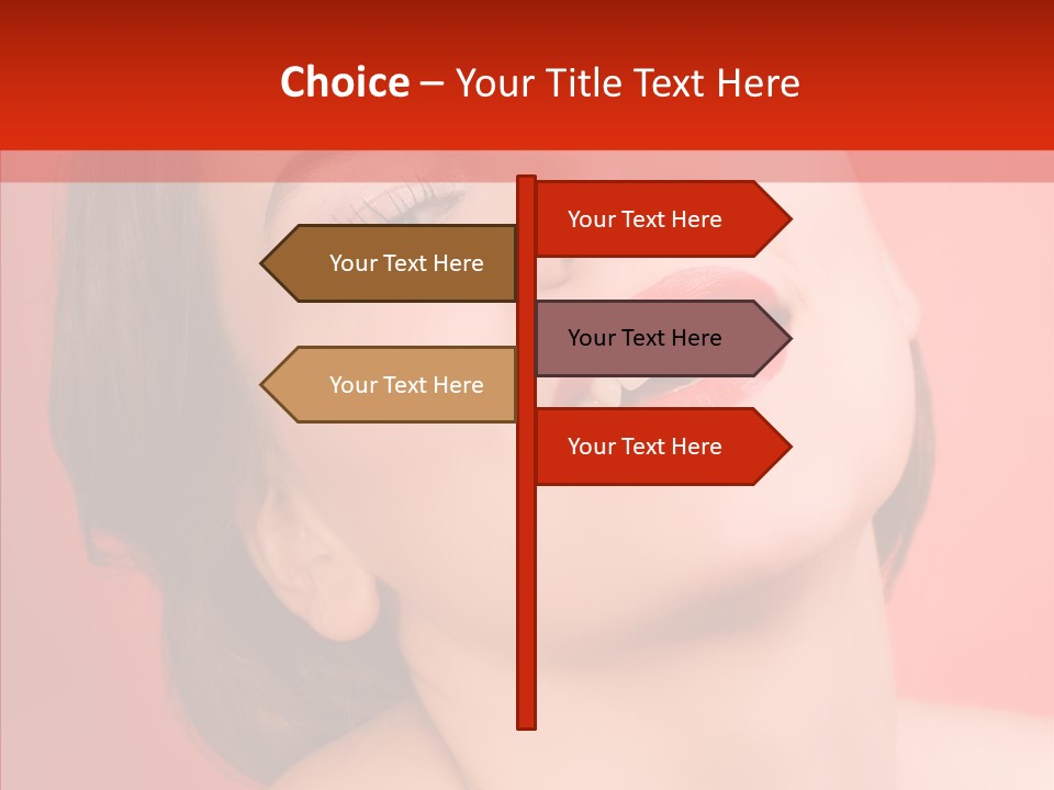 Laugh Beautiful Woman PowerPoint Template