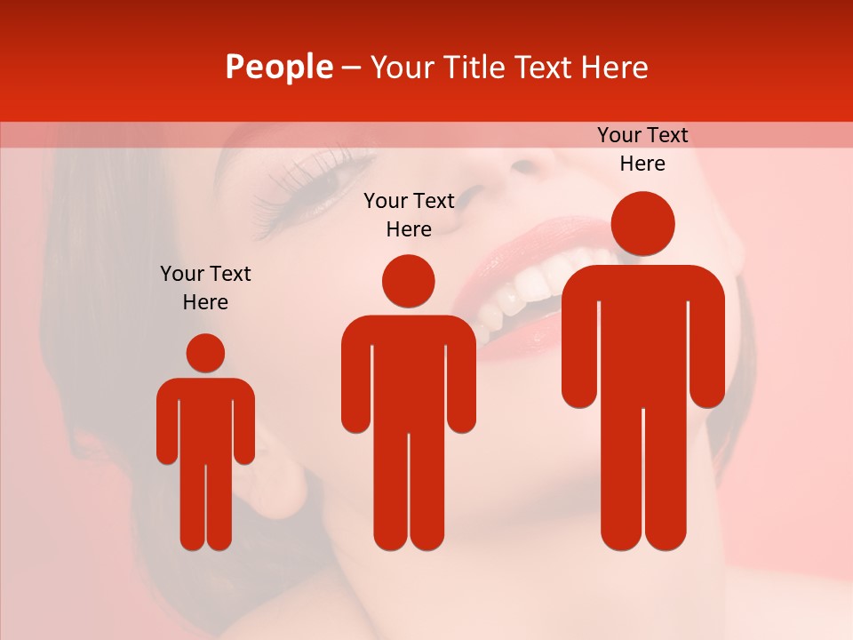 Laugh Beautiful Woman PowerPoint Template