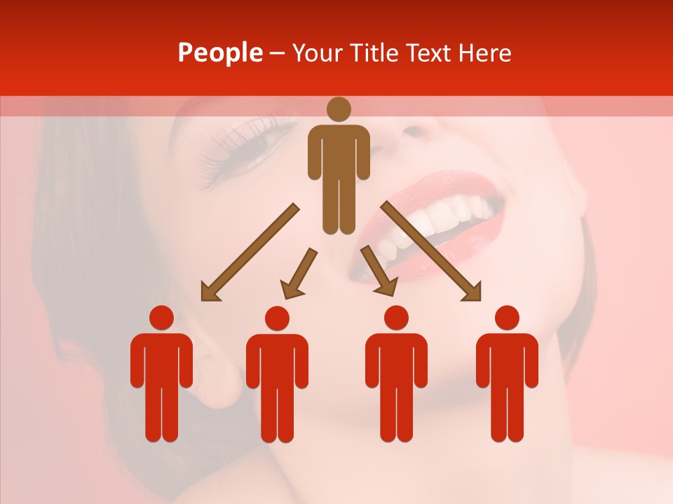 Laugh Beautiful Woman PowerPoint Template