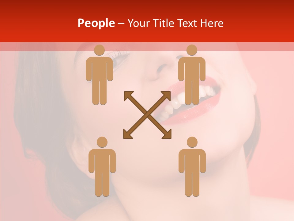 Laugh Beautiful Woman PowerPoint Template