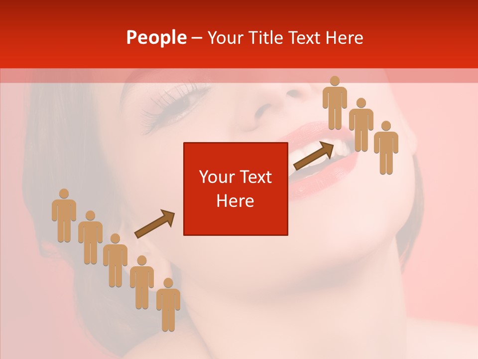 Laugh Beautiful Woman PowerPoint Template