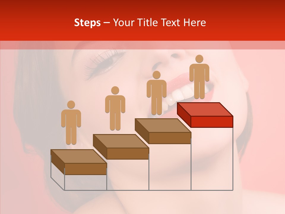 Laugh Beautiful Woman PowerPoint Template