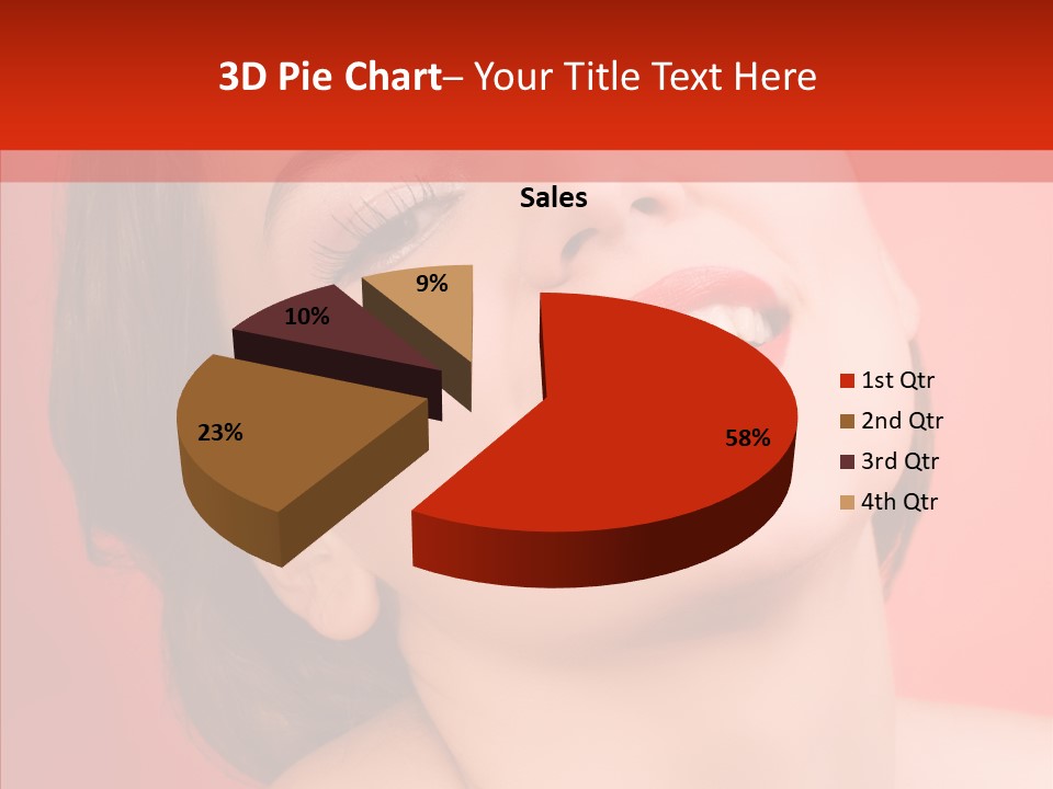 Laugh Beautiful Woman PowerPoint Template